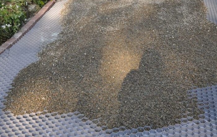 Gravel driveway base