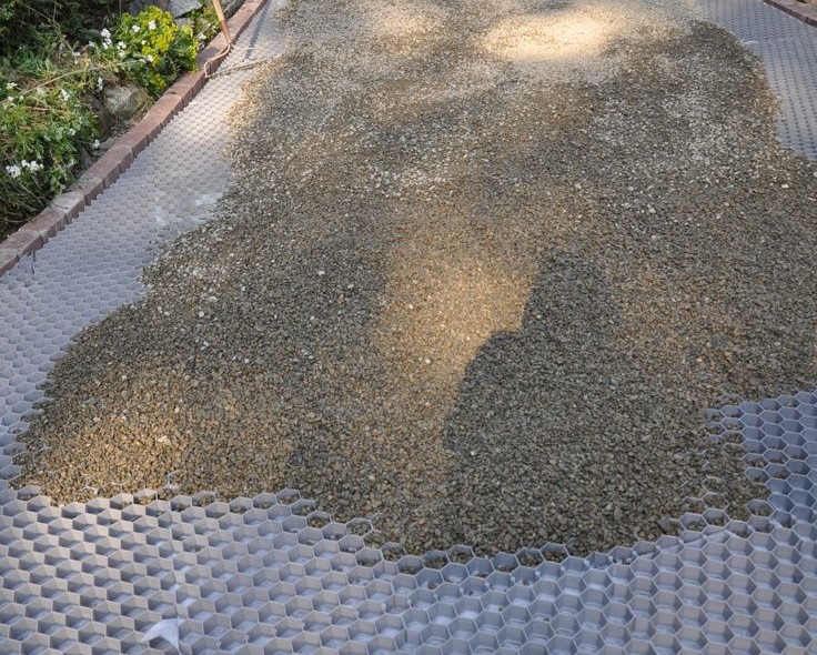 Gravel driveway base